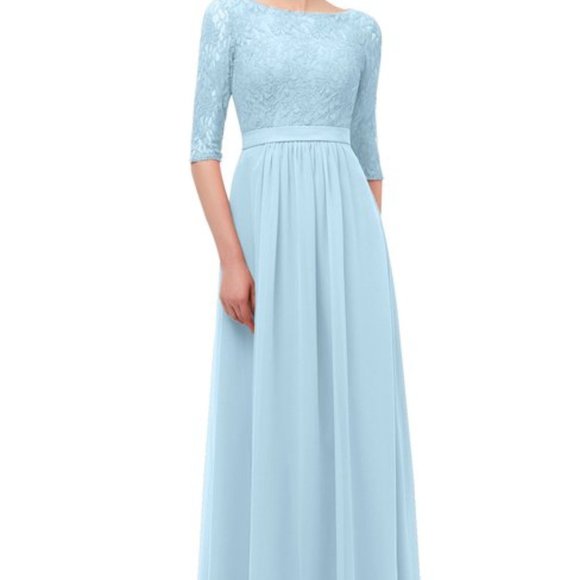 Size 10 Colorsbridesmaid Ice Blue Neriah Dress - Picture 1 of 5